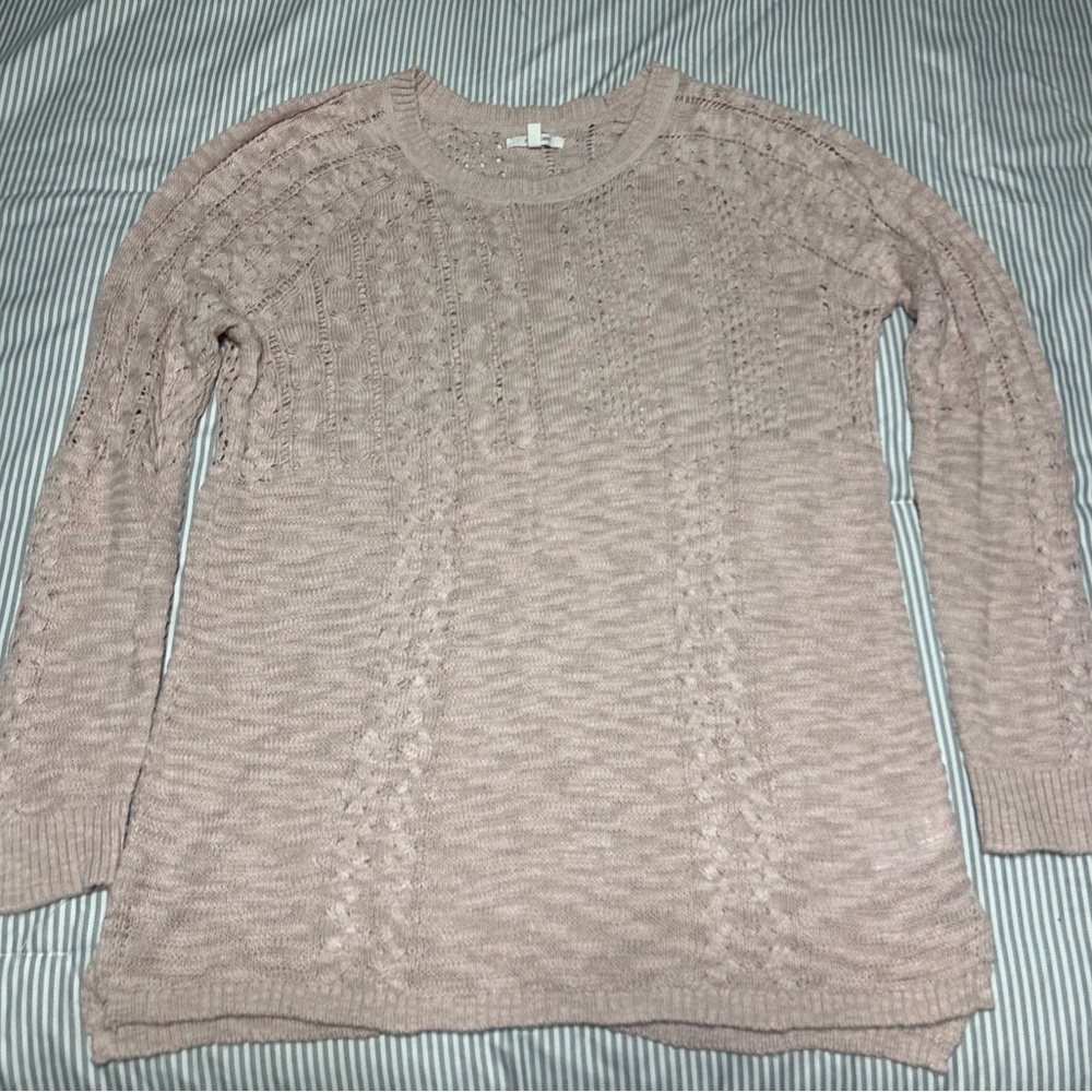 Maurices Soft Blush Cable Knit Sweater